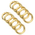 thumbnail image 1 of Unique Bargains 25x18x4mm Round Zinc Alloy Spring Gate O Ring Snap Clip Buckle, Gold 10 Pack, 1 of 5