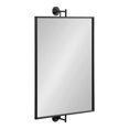 thumbnail image 1 of Kate and Laurel Darbridge Rectangle Pivot Mirror, Black 24x40, 1 of 9