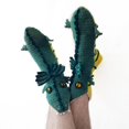 thumbnail image 4 of Knitted Crocodile Socks 3D Animal Socks Knitting Pattern Socks Fun Christmas Gift to Kids Adults, 4 of 4
