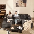 thumbnail image 3 of BIGSYY Pouf Carré Douillet, Assise Confortable, Aucun Assemblage Requis, Gris, 3 of 5