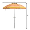 thumbnail image 3 of Costway Parasol de Plage pour Patio 6,5 Pi Pare-Soleil Inclinable Sac de Transport, 3 of 9