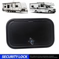 thumbnail image 3 of Porte de Bagage Noire pour VR, Porte de Trappe de Rangement pour Bagages Antirouille Anti-UV Imperméable, Résistante aux Couleurs, Robuste, avec Clés pour, 3 of 7