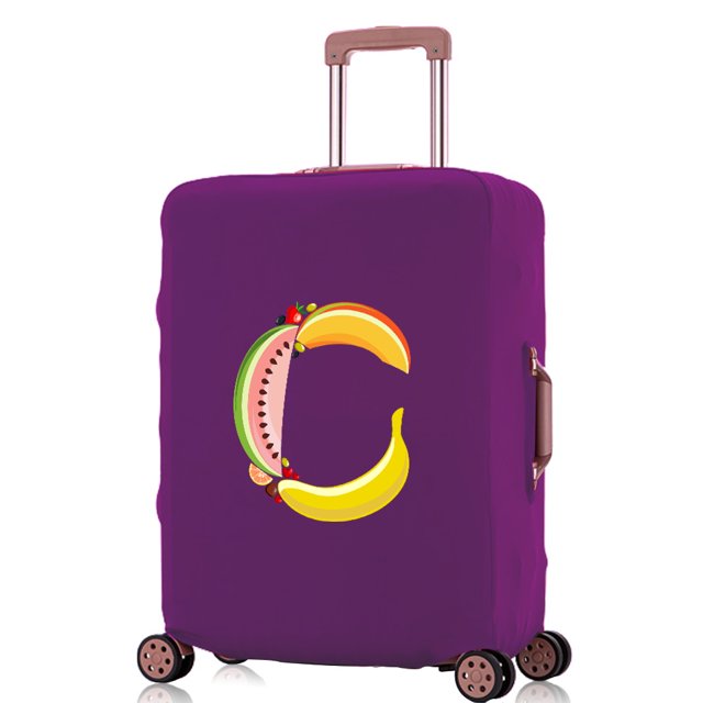 Travel Accessories Luggage Covers Travel Suitcase Cover Protector Reusable Washable 18-32inch Fruit Printed Pattern Series 8fruit C L