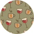 thumbnail image 1 of Ahgly Company Tapis d'Intérieur Lavable à la Machine, Carré, Transitionnel, Brun Terre de Sienne, Tapis de Zone, 3 Pieds Carré, 1 of 7