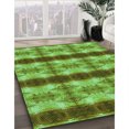 thumbnail image 3 of Ahgly Tapis Rectangulaire Lavable en Machine Vert Transitionnel, 6 Pieds x 9 Pieds, 3 of 7