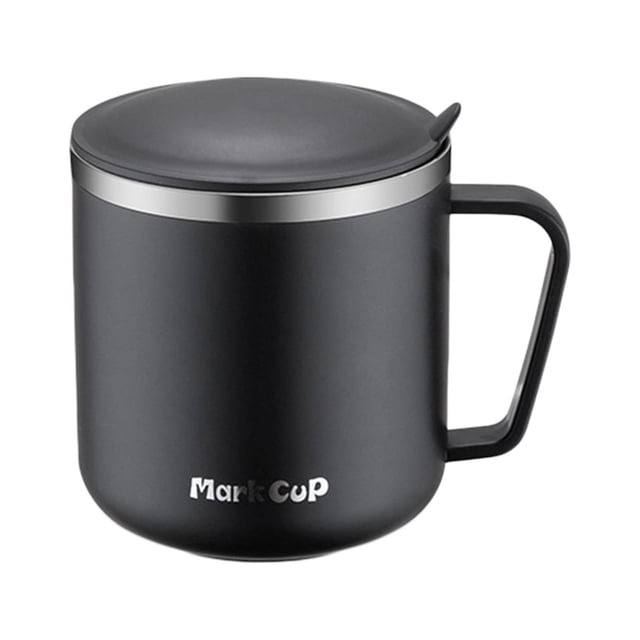 SDNall Tasse de Voyage Réutilisable 400Ml en Acier Inoxydable avec Couvercle, Tasses Chaudes et Froides à Double Isolation pour Café, Design Étanche pour Maison, Bureau Ou Extérieur