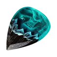 thumbnail image 1 of Epoxy Resin Guitar Pick Northern Lights Necklace Musician Pendants (01), 1 of 9