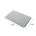 thumbnail image 3 of LSLJS Bath Rug, Light Luxury Bathroom Memory Foam Absorbent Floor Mat Bathroom Toilet Doorway Quick Dry Foot Mat Entry Door Mat Non-slip Mat Home Decor, 3 of 9