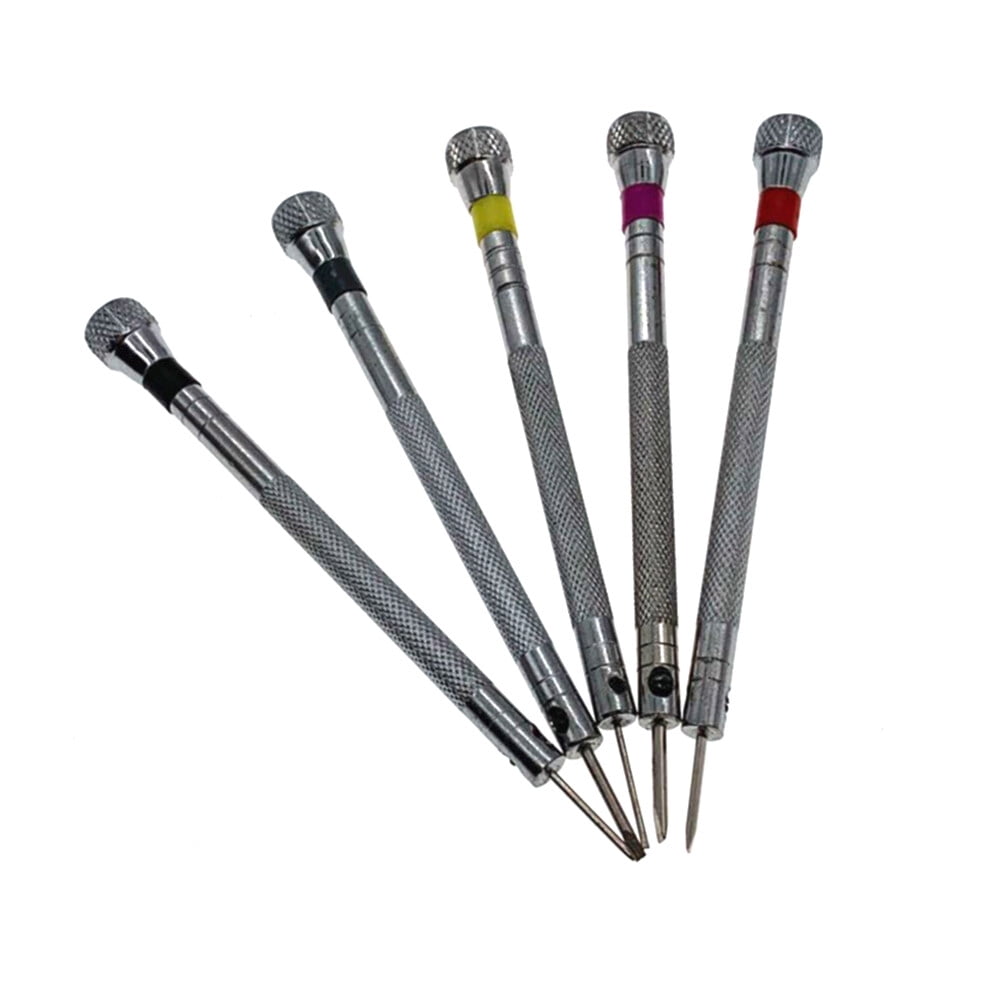 Amdohai 5Pcs Mini Screwdrivers with 5Pcs Screwdriver Heads Set Disassembly Repair Tools for Mobile Phone/Laptop/Watch