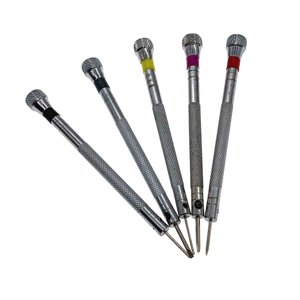 Amdohai 5Pcs Mini Screwdrivers with 5Pcs Screwdriver Heads Set Disassembly Repair Tools for Mobile Phone/Laptop/Watch