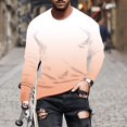 thumbnail image 1 of RXIRUCGD Haut Imprimé Dégradé pour Homme, Haut/chemise Décontracté à Manches Longues à Col Rond, Multicolore, Taille : TG, 1 of 5
