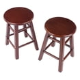 thumbnail image 4 of Element 2pc Dining Stools with Square Legs in Walnut Finish, 4 of 4