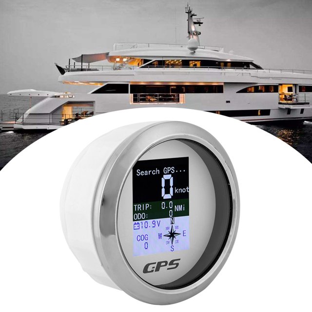 85mm GPS Speedometer, Stainless Steel Boat Auto Speedometer, Waterproof Digital Speedometer For Car, Ships, Yachts, Trucks, Motorcycles