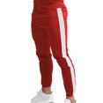 thumbnail image 3 of MAWCLOS Mens Tracksuit Long Sleeve Sweatsuits Zip Up 2 Piece Jogging Set Active Running Stand Collar Sweatshirt And Sweatpants Red White L, 3 of 4