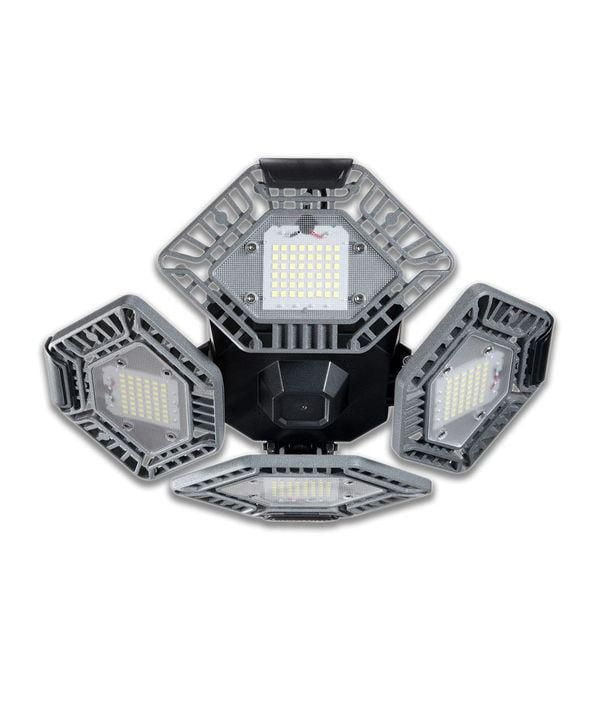 Bell + Howell QuadBurst 10.6 in. 192 High Intensity LED 5500 Lumens Flush Mount Ceiling Light with 4 Adjustable Heads