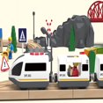 thumbnail image 4 of HLONK Wooden Train Set Accessories Battery Operated Locomotive Train  Remote Control Train Vehicles for Wood Tracks  Powerful Engine Train Cars Fits All Major Brands of Railway System Red, 4 of 7