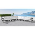 thumbnail image 3 of Meridian Furniture Nizuc Sectionnel Modulaire de Patio Extérieur Blanc, 3 of 8