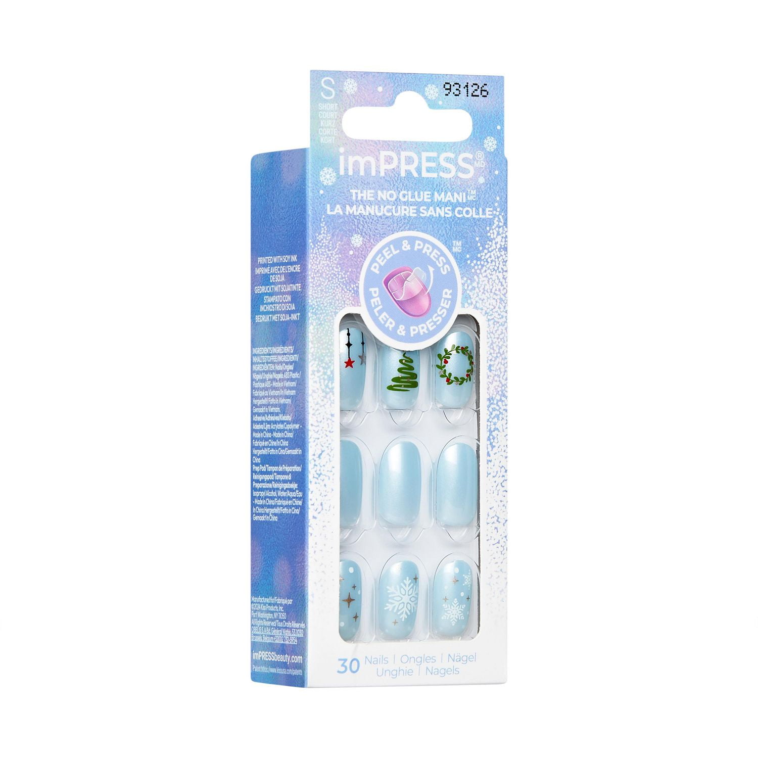 imPRESS Holiday Press-On Nails - Short Length - Coffin Shape