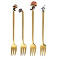 thumbnail image 1 of 4Pcs Cretive Halloween Pendant Forks Dessert Forks Coffee Forks Stirring Forks, 1 of 9