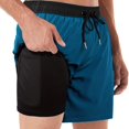 thumbnail image 2 of Mens Swim Trunks Swim Shorts for Men Quick Dry 5 inch Inseam Beach Shorts with Compression Liner Zipper Pocket, 2 of 19