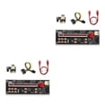 thumbnail image 1 of crativent PCI-E 1X à 16X Adaptateur Affichage Numérique PCI - Rallonge Équipement Minier Rouge 2ensemble, 1 of 6