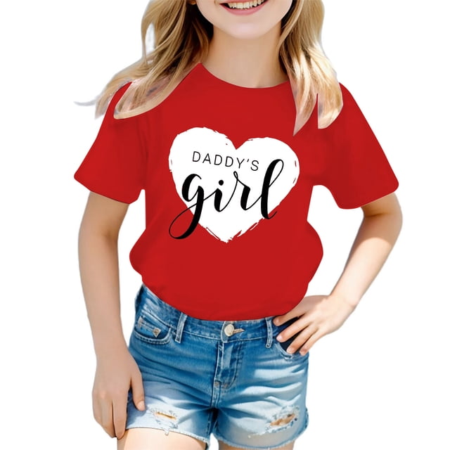 TZEWGL T-Shirts For Toddler Cute Graphic Round Neck Short Sleeve Clothes For Kids size 3-4T