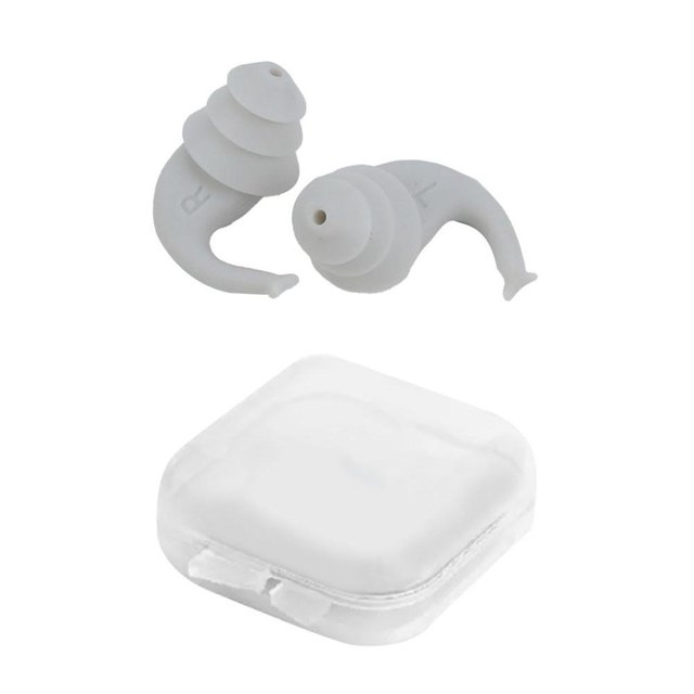 2XWaterproof Sleep Ear Plugs Portable Soft Noise Reduction Swimming A7L8