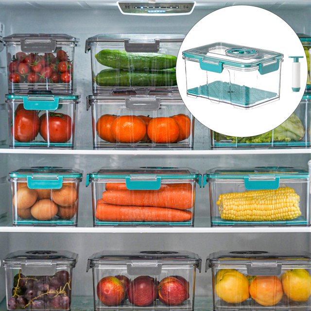 Vacuum Container Organizer for Vacuum Sealer W/ Lid Pantry .5L