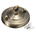 thumbnail image 4 of Milaget Ceiling Rose Hook Plate Ceiling Lamp Bases Living Room Chandelier Part Lamp Base bronze, 4 of 7