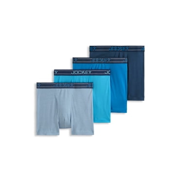 Jockey Boxeur-Brief Léger pour Hommes en Mélange de Coton 5 Po - Lot de 4