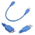 thumbnail image 1 of Câble de Date de Transmission Haute Vitesse 5Gbps Câble de Disque Dur Externe USB-A vers Micro-B Câble USB3.0 Adaptateur de Disque Dur Externe Compatible avec S5, Note 3, 1 of 8