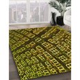 thumbnail image 3 of Ahgly Tapis Rond Lavable en Machine Intérieur Transitionnel Rouge Nuit, 4 Pieds Rond, 3 of 7