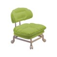 thumbnail image 1 of Chaise Universelle Verte Verte à Dossier Pivotant avec Roues Tabouret en Plastique pour Bureau à Domicile Solution d'Assise Compacte et Portable #GR9D9, 1 of 6