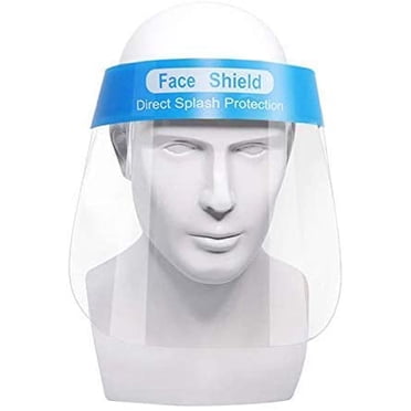 2PCS Jagmohan Inc Safety Face Shield Reusable Transparent Full Protection Cap | Protect Eyes and Face With Protective Clear Film Elastic Band | SHIPS from Toronto, Canada