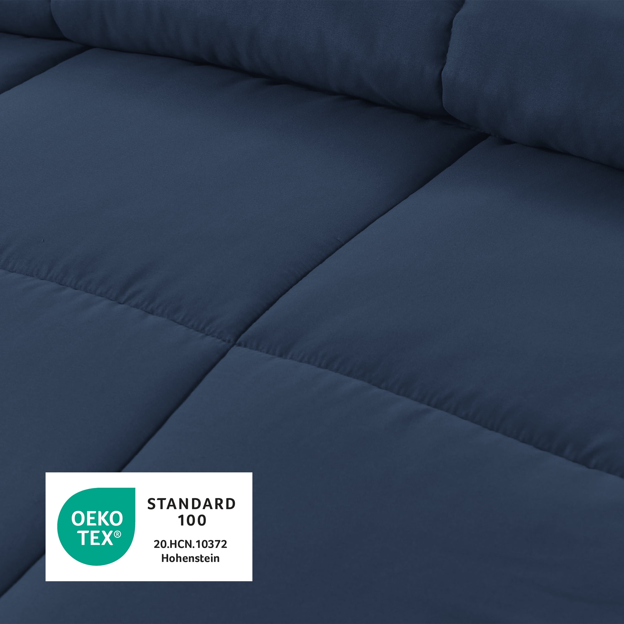 Swift Home Couette de Substitution au Duvet Basic, Toutes Saisons Hypoallergénique et Confortable, Queen, Bleu marine