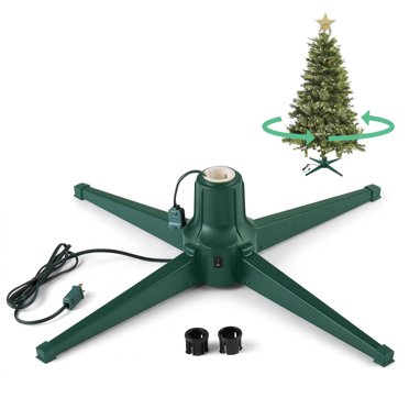 Home Heritage Rotating Christmas Tree Stand for Trees Up to 7.5 ft, Metal