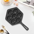 thumbnail image 2 of Cast Iron Stuffed Nonstick StuffedPancake Pan,Munk/Aebleskiver,House Cast Iron Griddle for Various Spherical Food, 2 of 9