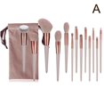 thumbnail image 3 of 13-Piece Professional Makeup Brush Set For Foundation Blush And Eyeliner Long Handle Synthetic Fiber, 3 of 6