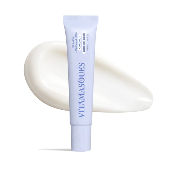 Vitamasques Lip Mask Coconut Flavour Plump & Repair, for All Skin Types, One Count , 10ml