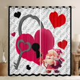 thumbnail image 1 of Red Love Pattern Windows Drapes Block 30%-50% Light,Happy Valentine's Day Home Decor Curtains for Living Room,Cute Dwarf Window Drapes 38Wx54L Inches Set of 2 Panels, 1 of 6
