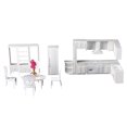 thumbnail image 1 of Milaget 1/25 Traditional Dining Room Furniture Stove Refrigerator Cabinet Set Sand Table, 1 of 8