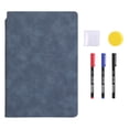 thumbnail image 1 of 1 Pcs Carnet pour Tableau Blanc Réutilisable, Petit Tableau Effaçable à Sec Portable, Comprend 1 Chiffon, 3 Marqueurs et une Effaceur pour Tableau Noir, Mini Carnets Portatifs pour Tableau Blanc, Carnet de Dessin Réutilisable, (L, 6.6x9.5 Po), 1 of 8