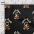thumbnail image 1 of oneOone Georgette Viscose Fabric Leaves|Bird & Floral Block Decor Fabric Printed BTY 42 Inch Wide, 1 of 4