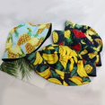 thumbnail image 4 of Coofit Chapeau Bob d'Été Réversible en Coton à Motif de Fruits, Chapeau de Soleil Mode, Casquette Bob pour Voyage, 4 of 10