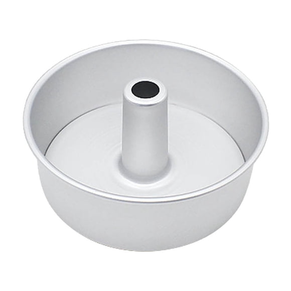 6Inch/8Inch Angel Food Cake Pan With Removable Bottom Aluminum Round Tube Pan Chiffon Cake Baking Tin Removable Bottoms Flat & Tube Anodized Aluminum Alloy Rustless Angel Cake Cake Mould