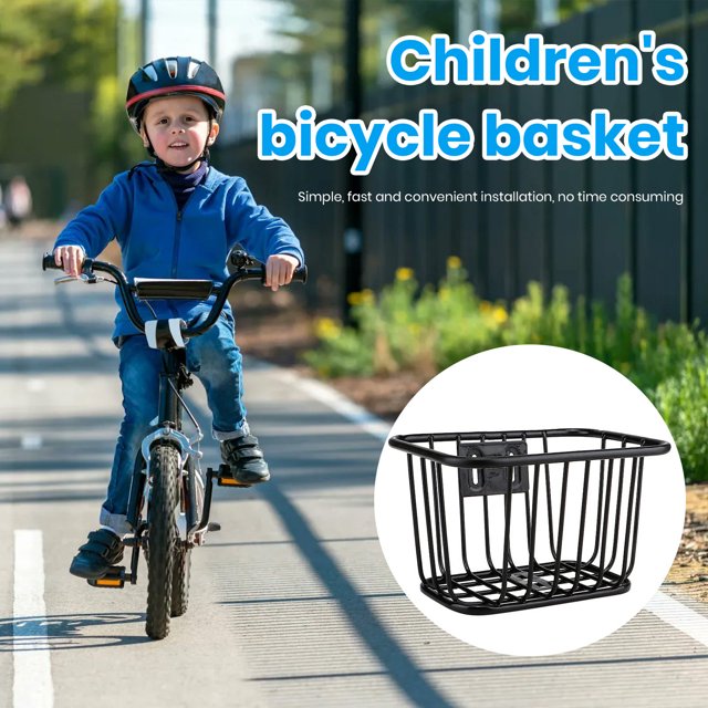 LJNYFDC Panier avant de Vélo pour Enfants, Grande Capacité, Forte Capacité de Charge, Installation Facile, Remplacement de Panier de Vélo pour Enfants, Conduite en Extérieur