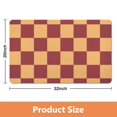 thumbnail image 3 of Supreme Non-Slip Long Bath Mat: Checkered Bathroom Runner Rug. Soft, Absorbent Microfiber. Machine Washable Floor Mats for Showers, 20x32in, 3 of 5
