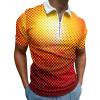 Ketyyh-chn99 Polo Shirts for Men Cotton Sweatshirt Solid Color Button Closure Shirts Casual Comfortable Large Size Tops Red,4XL