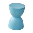 thumbnail image 3 of Lipstore Round Foot Stool Modern Shoe Changing Stool for Nursery Living Room Playroom Bright Blue, 3 of 8