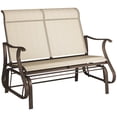 thumbnail image 1 of Outsunny 2-Person Outdoor Glider Chair for Outdoor, Backyard, Khaki, 1 of 10